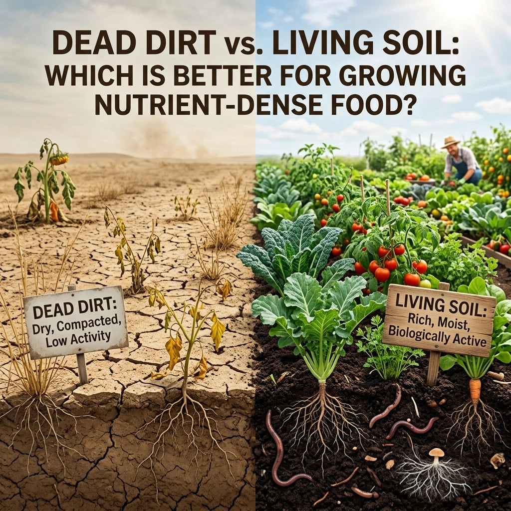 Dead Dirt vs. Living Soil: Which Is Better for Growing Nutrient-Dense Food?