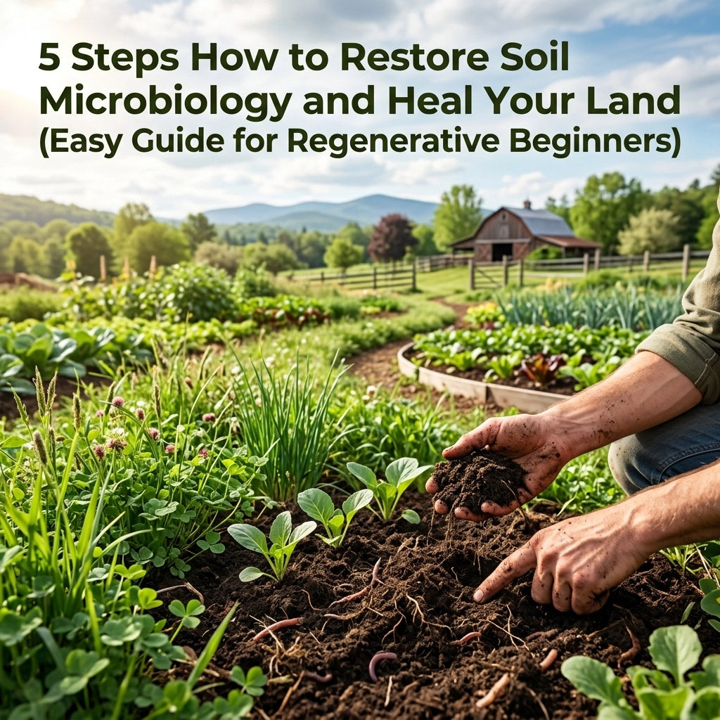 5 Steps How to Restore Soil Microbiology and Heal Your Land (Easy Guide for Regenerative Beginners)